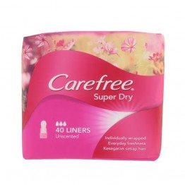 Carefree Super Dry Unscented 40's Pink